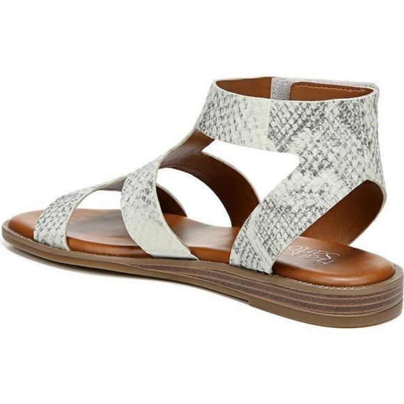 NEW FRANCO SARTO Genevia Snakeskin Embossed Sandal‎ Womens Size 9.5M Glad… - Picture 5 of 6
